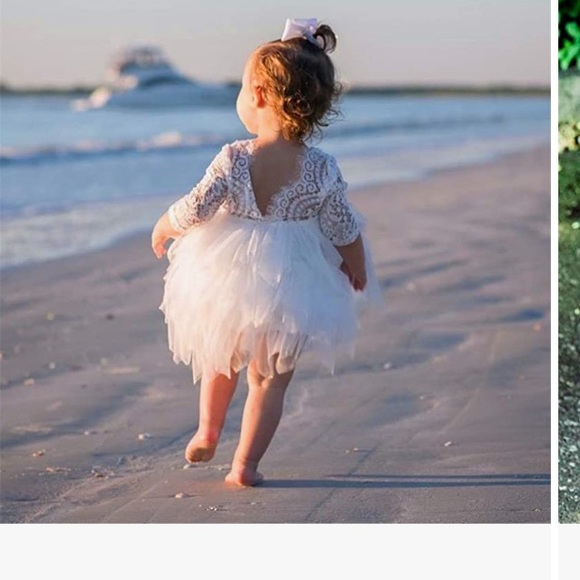 Baby girl tulle flower girl dress - Picture 4 of 14